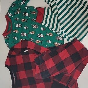 5/$30 JOE FRESH + OLD NAVY Buffalo Plaid Pjs Christmas Holiday Santa Soft